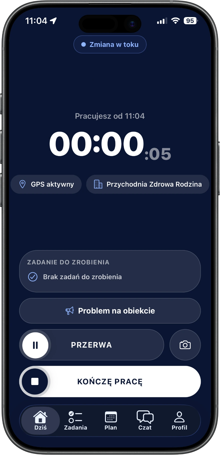 Pracuje i robi zdjęcia